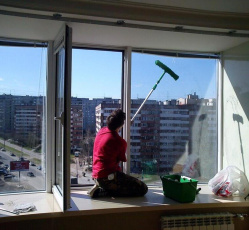 Мытье окон в однокомнатной квартире Ворсма